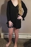 This dress had a nice comfy fit and lays nice. - Deanna K.