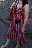 My favorite part about this dress is the exposed/tied back - so flattering! Super comfy and cute. I'm a bit short so midi dresses tend to fit me poorly, but this one was perfect! Wore it with pasties instead of a bra and had no problems. - Mandy G.