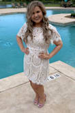 This is definitely the cutest dress I've ever owned. It was so flattering. I have trouble with lower belly control and in this dress I really didn't even feel self-conscious at all. I got so many compliments about the dress and so many people telling me how fabulous the dress is! - Dezerrae F.