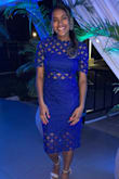 The dress fit perfectly and was the right amount of daring but still classy. Wore it to a party and got lots of compliments! The color is beautiful. - Kay F.