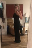 Bought for a wedding. Have not worn it yet, but ordered it early in case of a need to return. I love it! It has just enough stretch without being too stretchy. Love the material. Posting a picture. Not that great, but you'll get the idea of the fit. - Stephanie K.