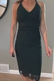 The color is beautiful. The cut has a nice shape. I'm excited to wear this to an upcoming wedding. The adjustable straps are great but can roll. So be careful adjusting the straps. - Chanel J.