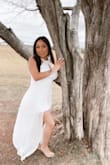 I order this dress with some rose gold heels to wear for my wedding day and for my photo shoot it was perfect, I am 4'11 which it was a bit long but I still LOVE it Got compliments, Oohh and the heels they are very comfy so I highly recommend Lulus, it was my first time ordering from Lulus and The shipping was true to saying I will definitely be ordering from you guys again. - Irma S.