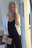 Such an attractive and roomy clutch which will look great with so many different color dresses- black, white, cream, red. It dresses up the outfit. - Indra H.
