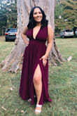 This dress is so flattering and very comfortable. Although it is a very long dress, so I did have to take it to someone. - Ana O.
