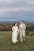 I wore this dress as my wedding dress for our small fall wedding ceremony in Vermont this past Monday! Everyone complimented how gorgeous it was at the ceremony and when we posted the professional photographs online I also got so many compliments! I felt so beautiful while wearing it and it was so comfortable and flattering at the same time! It was a little bit big in the waist and too long but it was easy to get tailored to fit just right! I am so happy I went with this dress instead of a traditional, super expensive wedding dress! - Courtney G.