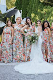 When looking for bridesmaids dresses I knew I wanted something less traditional and something more unique, so I immediately bought these dresses for my bridal party. Fit: Ran slightly big for me...Ran small for the rest of the bridal party. I ordered 2 sizes per girl and when they came I tried on the XS that had come for one of them. I wanted to see how it fit & make sure it was comfortable. It was. It was light and airy and being a summer wedding, it was very comfy.
The XS was a little large, but I could get away with just a hem if I wanted. To make it perfect though, the straps and waist/sides would also have to be taken in. The dresses are also very long so if you are not tall, it will need to be hemmed but that's a cheap fix honestly so definitely worth it. My bridal party just tried them on this weekend and most actually said it ran too small for them. If they were normally an XS, they had to get small. If normally a medium, they had to get large. Especially those with larger chests, which I had 3. They all had to go up a size as the waist has no give and dug into them. Color: The color is off. It's more saturated. This happens to work for me better, but it is not as pastel as the stock photo so be aware. Length: Great for taller women. Will need to be hemmed if you are on shorter side. Bottom line: Worth the buy! - Laura F.