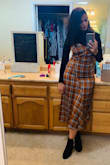Absolutely adore this outfit. It is very flattering on my body. I paired with a black turtle and ankle boots. I am obsessed <3 - Zuleikha N.