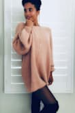 Seriously this sweater y'all..I wanted something cute and pink for Christmas and this takes the cake! The quality and feel is lovely and it's got this cute bounce to it when you walk around. It's so warm and cozy. Definitely love Lulus even more for this! The fit will give you that always needed confidence boost. - Katrena R.