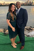 Great dress for a fall wedding. Received many compliments. A little loose on the sides/mid section, so I had it taken in slightly, but I think the small would've been too tight. - Eileen B.