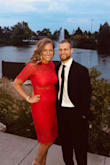 I loved this dress so much in red that I bought it in black too! Comfortable and classy, with a little bit of sexy. It does stretch out a bit as the night goes on and the piece of fabric that covers the chest area does move, so be mindful of the bra you wear underneath. - Sarah B.