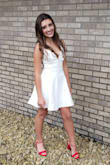 I bought this dress for my daughter for her homecoming dance. Very soft material, this dress is a must have! She looked amazing and loved everything about this dress. - Brenda H.