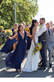 This dress was the best purchase! Bought for a bridesmaids dress. Was so comfortable to wear. Would recommend for anyone looking for bridesmaids dresses. Was a super hot day that day and the dress was nice and flowy. - Kyla N.