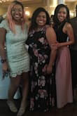 I love the dress and how it feels. It's a little small for my thighs but I wasn't uncomfortable. I also got a lot of compliments on the open back of the dress. - Taylor B.