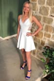 This was the perfect Homecoming dress. Paired with some bright fun heels and it attracted just the right attention. Loved the peak a boo lace back. It was definitely a win! - LANDRY P.