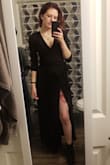This dress is amazing, I'm tiny and I was worried I would be drowning in the dress like I always do in maxi dresses. Perfect length for my height and weight. I can adjust how much I show of the legs and my cleavage. Wearing to a wedding next year and my birthday dinner next week. - Makenna H.