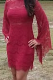 Very cute! I wore this to an early fall wedding and received compliments all night. I normally wear a medium in lulus but I could have definitely worn a small. I prefer form fitting clothing and this was looser than I would have liked, but due to time constraints, I wore it and still loved it. I plan to have it altered. - Erica S.