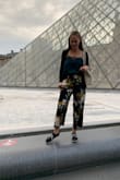 I got those pants and wear them while sightseeing in Paris. Super comfy to walk around in all day (even climbed the Eifel tower in them) - Laura B.