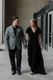 I bought this dress for our engagement photos and it photographed so well! Its very flattering and flows well. I highly recommend buying this dress. - Claire M.