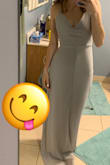 I was pretty skeptical ordering this because I found a lot of reviews saying that it was a bit too big. I severely debated whether or not I should size down to an XS, but I'm glad I didn't. This dress fit me perfectly! Suuuuper flattering as well, HIGHLY recommend! - Emma B.