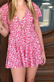 This romper is so cute and the colors are so vibrant! I love the pattern and the tie across the chest. It's a little short so maybe go a size up! - Taylor H.