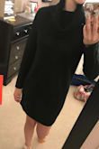 The neckline feels like it's squeezing you. I have worn shirts with cow necks before but the front is not normally so high. It also just did nothing for my figure. - Clare G.