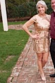 I bought These shoes to accompany a rose gold number I found on Lulus. As with ANY heel this style after a while of dancing, mingling and being fabulous you are going to hurt on the ball of your feet. The shoes looked amazing with my dress. - Rossie B.