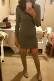 I asked the style experts what size j should order and they recommended a large due to my height. I'm bottom heavy so he large fit my hips but is too big in the shoulders, chest, and waist. I'm hoping washing and drying all the way through will shrink it. Order up one size only! I wish I would have ordered a medium. The arms are also too short. - Laura I.