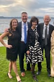I wore this to my niece's fall wedding and it was perfect!  I got so many compliments, and was comfortable eating and dancing all night.  It was the perfect combo of sexy and sophistication. - Carolyn P.
