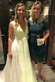 Loved wearing this dress to a fall wedding. It was a little small but I loved the way it hugged my curves. If I wanted something less form fitting, I would have ordered a size up. Sturdy material, I didn't have to worry about anything tearing if I made a wrong move. Can't wait to wear this dress again! - Courtney L.
