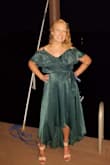 I ordered this dress for my sister (those are her measurements) and she said it fit like a glove. She wore it to an outdoor wedding and said it was comfortable and she would recommend it! - Jamie P.