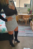I absolutely loved these boots at first. I wore them once and was thrilled with all the compliments BUT the top (where it sits on the thigh) can only be tightened so much with the string and after half a day I found that these scrunched down to my knee a lot. I constantly have to pull them up - even if I move just a little which is really sad as I love them otherwise. There is no way to make them tighter but can't size down as it's based on foot size which fits perfectly. - Michelle C.