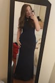 I wore this dress as a wedding guest. It was Perfect!!!! I have such a hard time finding dresses that fits my small waist and curvier hips and butt, but since this dress is so stretchy like leggings it fits everywhere perfectly. The material is still thick so I still feel hugged in. I can't get over how comfortable this dress is. I am pretty short 5 feet 2 but with my three inch heels the length was perfect. All I can say is OBSESSED!!! - Lauren M.