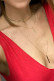 The quality is nice but the choker is very tight. It didn't bother me but towards the night I was ready to take it off. The top choker could be 2"longer at least. - Erika L.