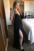 Wore this to a wedding. Very flattering fit, great quality, and I got tons of compliments from random people. I had to get some pretty tall wedges as the dress was a little long and I didn't have time to get it hemmed, but the look came together nicely. - Madison W.