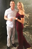 Wore this jumpsuit for a wedding. The material is super comfy and stretchy but fits more on the snug side. I love that there's no zipper so you don't need helping taking it off. It runs a little long so heels are a must when wearing this. Would highly recommend this jumpsuit! - Kate V.