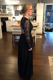 Ordered a medium, Loved this dress!! It's absolutely gorgeous and fits so comfortably! I had to get it hemmed up a little bit, I just have short legs! - Melissa E.