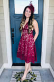 After reading the previous reviews i decided to order a small, glad i did because the dress fit perfectly. I am normally a Med in everything i wear but the small was just right. Got many compliments. - Lauren P.