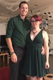 Dress fits really well and the back is gorgeous. Got many compliments on it at the wedding we went to! Would recommend to anyone looking for a low cut dress. Beware though! If you have a smaller chest, it may not be as flattering. - Hannah R.