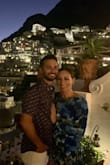 I ordered this romper for my honeymoon in Positano and wore it my first night out and loved it! I wore it to one of the fancy dinners and it was so cute. The back is everything and the print is so nice. I will say, once I sit down the bottom does ride up a bit. - Amanda F.