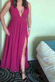 Very pretty dress! was a little large on the side boob part, wish that was a little tighter. - Meghan H.