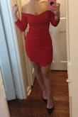 Dress is very form fitting and flattering- loved everything about it!! - Claudia C.