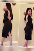 This black dress is gorgeous,  good quality, I receive a lot of compliments! 
Thank you Lulus!!! - Raissa M.