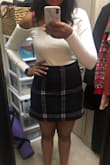 Super cute skirt with a great plaid print on it. Skirt feels super soft as well and fits great. - Jyothi N.