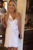 So when I first got this dress I wasn't sold because I was expecting it to be a little more form fitting but it was perfect for my bridal shower. I was so comfortable in it all day and received  lots of compliments on it.  All brides need this dress! - Madison F.