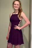 Fit perfectly. The laced-up back straps sets this dress apart. This dress works as casual, but looks very elegant when dresses up with matching bling. - Duane P.