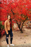 I'm in love with this jacket. It has a worn in feel, perfect accent snaps and zippers. The only problem is that the pockets are too small to fit my hands in, but that's really not a big deal. - Rachel S.