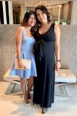 This dress is so flattering & beautiful. Wore it to a baby shower. I received tons of compliments. And the periwinkle color is perfection. - Anita J.