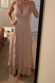 Bought this dress for my engagement photos and couldn't be happier. Love that it is adjustable and flows great for photos! It was long and I had to get it hemmed but worth it! - Maria L.