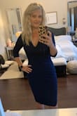 Omgeee. I would give this 10 stars if I could. It's SO flattering. It's a thicker material with stretch and not see through. Very classy. I will be ordering one more just because if something stains this one I want a backup!! - Carrie D.